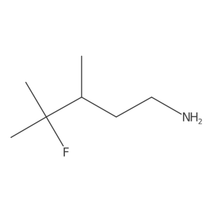 4-Fluoro-3,4-dimethylpentan-1-amine结构式