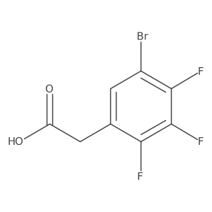5-Bromo-2,3,4-trifluorophenylacetic acid结构式