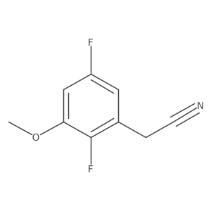 2,5-Difluoro-3-methoxyphenylacetonitrile Structure