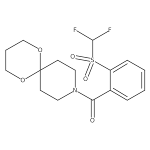 (2-((Difluoromethyl)sulfonyl)phenyl)(1,5-dioxa-9-azaspiro[5.5]undecan-9-yl)methanone Structure