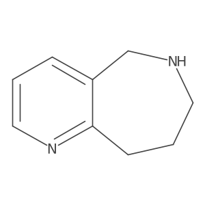 5H,6H,7H,8H,9H-pyrido[3,2-c]azepine结构式