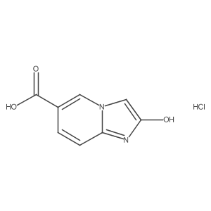 2-Hydroxyimidazo[1,2-a]pyridine-6-carboxylic acid hydrochloride结构式