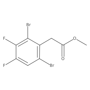 Methyl 2,6-dibromo-3,4-difluorophenylacetate Structure