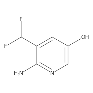 6-Amino-5-(difluoromethyl)pyridin-3-ol结构式