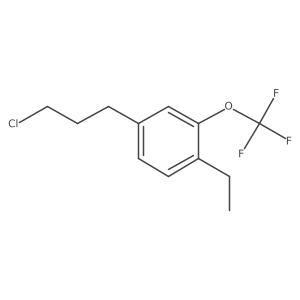 1-(3-Chloropropyl)-4-ethyl-3-(trifluoromethoxy)benzene结构式