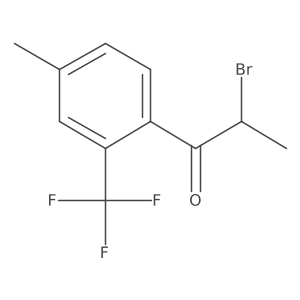2-(2-Bromopropanoyl)-5-methylbenzotrifluoride结构式