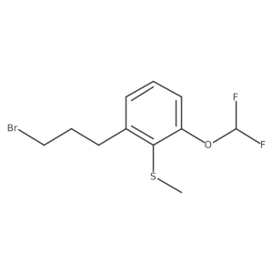 2-(3-Bromopropyl)-6-(difluoromethoxy)thianisole结构式