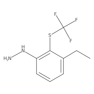 1-(3-Ethyl-2-(trifluoromethylthio)phenyl)hydrazine Structure