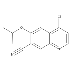 4-Chloro-6-propan-2-yloxyquinoline-7-carbonitrile Structure