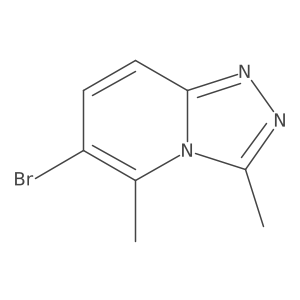 6-Bromo-3,5-dimethyl-[1,2,4]triazolo[4,3-a]pyridine Structure