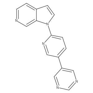 1-(5-Pyrimidin-5-ylpyridin-2-yl)pyrrolo[2,3-c]pyridine结构式