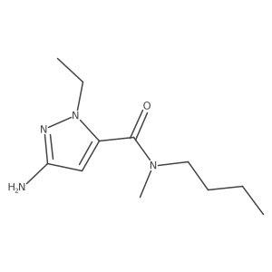 3-amino-N-butyl-1-ethyl-N-methyl-1H-pyrazole-5-carboxamide Structure