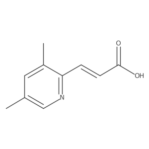 (2E)-3-(3,5-dimethylpyridin-2-yl)prop-2-enoic acid Structure