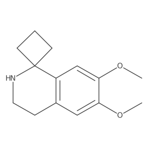 6',7'-Dimethoxy-3',4'-dihydro-2'H-spiro[cyclobutane-1,1'-isoquinoline]结构式