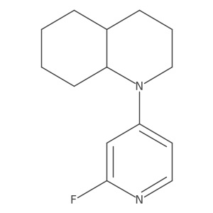 1-(2-Fluoropyridin-4-yl)-decahydroquinoline结构式