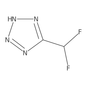 5-(difluoromethyl)-2H-tetrazole结构式
