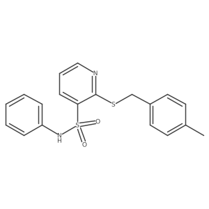 2-[(4-methylbenzyl)thio]-N-phenylpyridine-3-sulfonamide结构式
