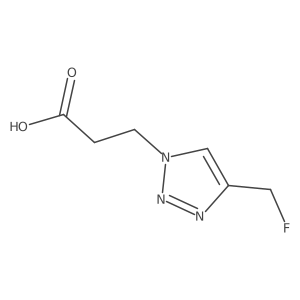 3-[4-(fluoromethyl)-1H-1,2,3-triazol-1-yl]propanoic acid Structure
