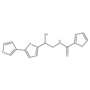 N-(2-hydroxy-2-(5-(thiophen-3-yl)furan-2-yl)ethyl)furan-2-carboxamide Structure
