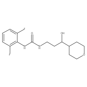 1-(2,6-difluorophenyl)-3-(3-hydroxy-3-(tetrahydro-2H-pyran-4-yl)propyl)urea Structure