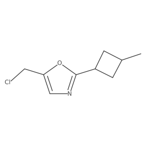 5-(Chloromethyl)-2-(3-methylcyclobutyl)-1,3-oxazole Structure