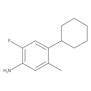 4-Cyclohexyl-2-fluoro-5-methylaniline结构式