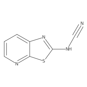 ({[1,3]Thiazolo[5,4-b]pyridin-2-yl}amino)formonitrile Structure