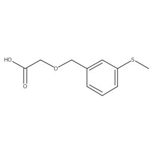 2-{[3-(Methylsulfanyl)phenyl]methoxy}acetic acid结构式