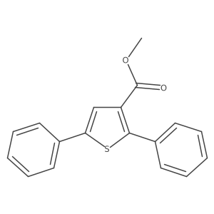 Methyl 2,5-diphenylthiophene-3-carboxylate结构式