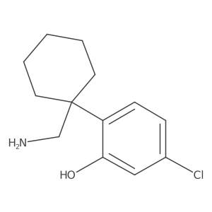 2-[1-(Aminomethyl)cyclohexyl]-5-chlorophenol Structure