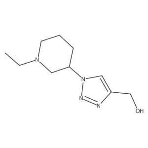 (1-(1-ethylpiperidin-3-yl)-1H-1,2,3-triazol-4-yl)methanol结构式
