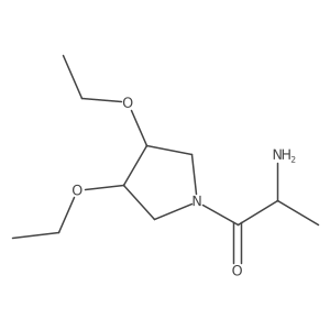 2-Amino-1-(3,4-diethoxypyrrolidin-1-yl)propan-1-one Structure
