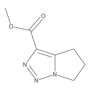 methyl 4H,5H,6H-pyrrolo[1,2-c][1,2,3]triazole-3-carboxylate结构式
