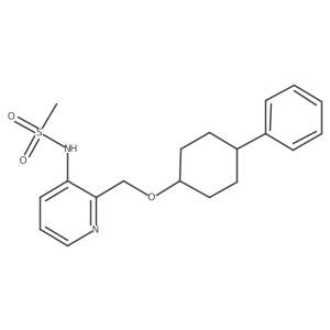 N-[2-[[(cis-4-Phenylcyclohexyl)oxy]methyl]-3-pyridyl]methanesulfonamide Structure
