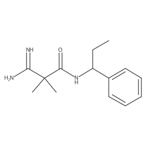 2-carbamimidoyl-2,2-dimethyl-N-[(1S)-1-phenylpropyl]acetamide结构式