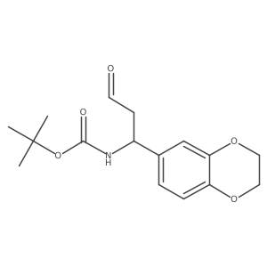 tert-butyl N-[(1S)-1-(2,3-dihydro-1,4-benzodioxin-6-yl)-3-oxopropyl]carbamate结构式