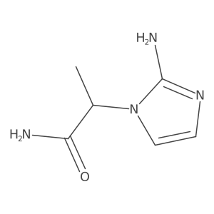 2-(2-amino-1H-imidazol-1-yl)propanamide结构式