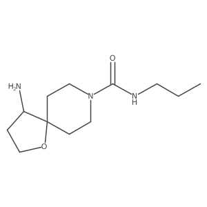 4-amino-N-propyl-1-oxa-8-azaspiro[4.5]decane-8-carboxamide结构式