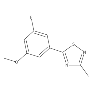 5-(3-Fluoro-5-methoxyphenyl)-3-methyl-1,2,4-thiadiazole Structure