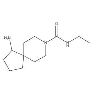 1-amino-N-ethyl-8-azaspiro[4.5]decane-8-carboxamide Structure