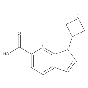 1-(azetidin-3-yl)-1H-pyrazolo[3,4-b]pyridine-6-carboxylic acid Structure