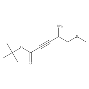 Tert-butyl 4-amino-5-(methylsulfanyl)pent-2-ynoate Structure