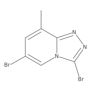 3,6-Dibromo-8-methyl-[1,2,4]triazolo[4,3-a]pyridine Structure
