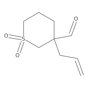 1,1-Dioxo-3-(prop-2-en-1-yl)-1lambda6-thiane-3-carbaldehyde结构式