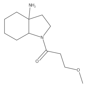 1-(3a-amino-octahydro-1H-indol-1-yl)-3-methoxypropan-1-one结构式