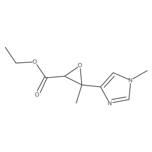 ethyl 3-methyl-3-(1-methyl-1H-imidazol-4-yl)oxirane-2-carboxylate Structure