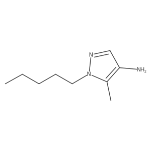 5-methyl-1-pentyl-1H-pyrazol-4-amine结构式