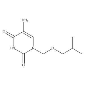 5-Amino-1-[(2-methylpropoxy)methyl]-1,2,3,4-tetrahydropyrimidine-2,4-dione Structure