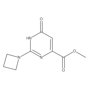 Methyl 2-(azetidin-1-yl)-6-hydroxypyrimidine-4-carboxylate结构式