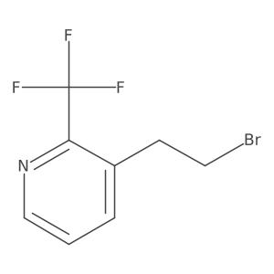 3-(2-Bromoethyl)-2-(trifluoromethyl)pyridine Structure